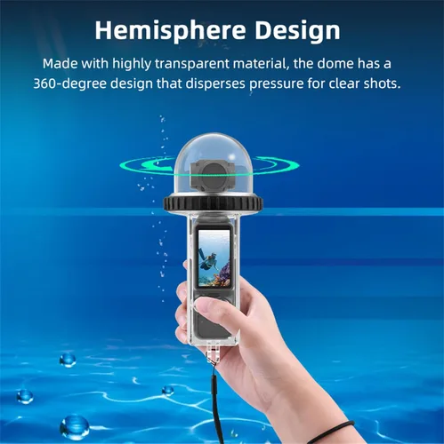 Vista 3 de Funda de buceo de 131 pies compatible con DJI Osmo Pocket 3, funda impermeable protectora subacuática para buceo con accesorios para cámara Osmo