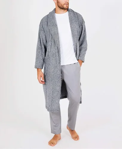 Vista 2 de Nautica Bata de manga larga con cuello de chal de felpa suave para hombre