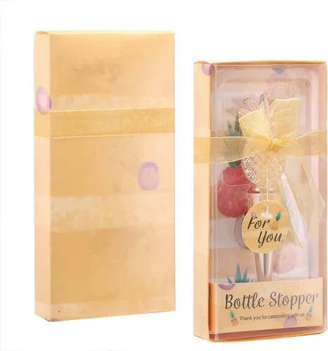 Vista 5 de 15 tapones para botellas de vino de piña para botellas de vino, recuerdos de fiesta en la playa, baby shower y recuerdos de boda para invitados
