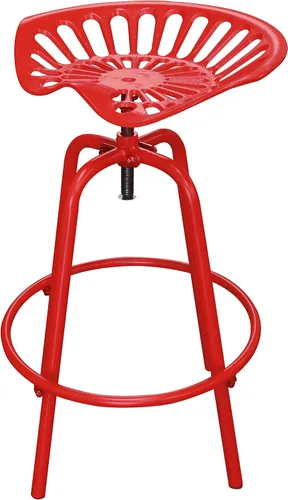 Vista 3 de Leigh Country Taburete giratorio para asiento de tractor, metal rojo, montaje KD para interior/exterior
