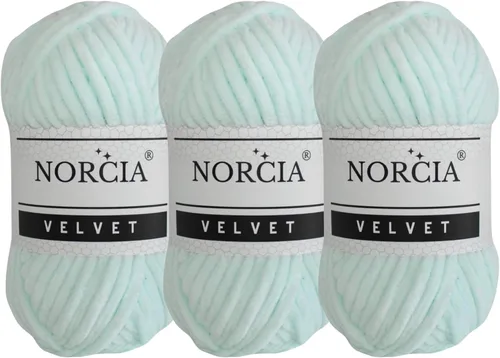 Vista 43 de Hilo de Terciopelo Suave Chenille para Ganchillo Super Voluminoso (100g-3.50oz) (68m-74.3 yds) Hilo para Manta de Bebé para Tejer Amigurumi Hilo