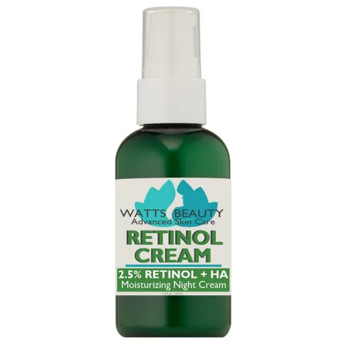 Vista 8 de Watts Belleza 2,5% Crema Retinol – Anti envejecimiento Retinol mejorada con ácido hialurónico, Vitamina E y fosfolípidos – Maravillas sobre grandes