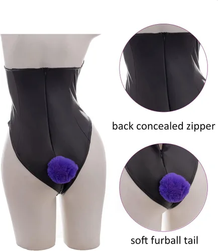 Vista 3 de LTAKK Traje cosplay de conejita, disfraz de anime estilo criada