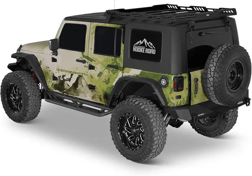 Vista 5 de u-Box Barras Nerf, Paso Lateral y Estribos de Correr para Jeep JKU Wrangler Unlimited 2007-2018