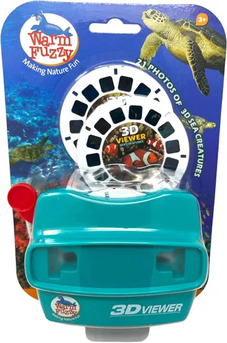 Vista 13 de WARM FUZZY Toys 3D Viewfinder (Aligator) - Visor para niños y adultos, juguetes clásicos, visor de diapositivas, visor de carrete 3D, retro