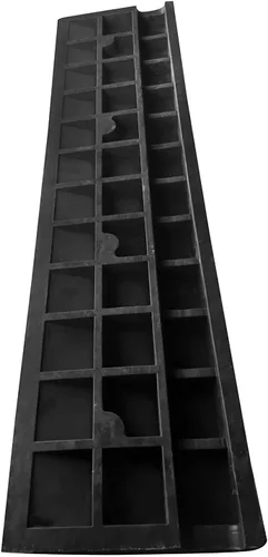 Vista 7 de MYOYAY Rampa de goma para bordillo de 2 pulgadas de elevación Rampa de umbral de goma resistente Rampa de acera para vehículos de 10 toneladas Rampa