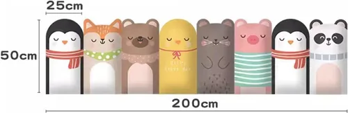 Vista 7 de SOVORM Paneles tapizados de piel sintética 3D con bonito diseño de animales, panel de pared anticolisión para decoración de pared, paquete de 8