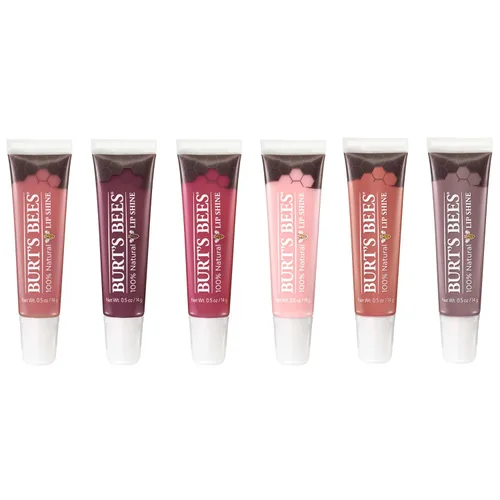 Vista 5 de Burt's Bees Cuidado labial, brillo labial hidratante para mujeres, 100% natural, rubor, 0.5 onzas