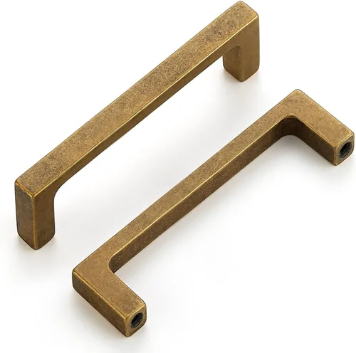 Vista 17 de Ravinte Antique Brass Kitchen Cabinet Solid Handles,3 Inch,5 Pack