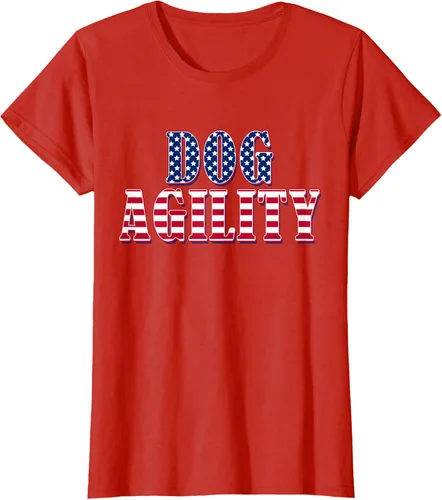Vista 52 de Dog Agility American Flag - Camiseta de agilidad para perros, Negro