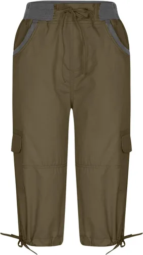 Vista 36 de Pantalones capri tipo cargo para mujer, ligeros, de secado rápido, atléticos, para verano, casuales, con bolsillos