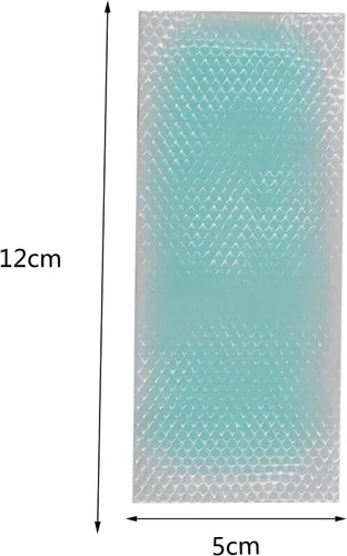 Vista 2 de 60 hojas de parches de gel refrescante para la fiebre, tiras refrescantes para la frente, láminas de gel refrescante para aliviar el dolor