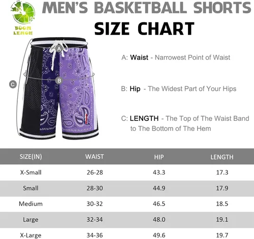 Vista 7 de BOOMLEMON Pantalones cortos de baloncesto para hombre, pantalones cortos de entrenamiento atléticos de cachemira, pantalones cortos de malla