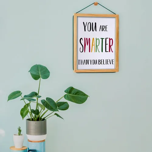 Vista 6 de Zonon 12 pósteres de afirmación positiva, decoración de pared para aula, impresiones inspiradoras para escuela primaria, escuela en casa y oficina