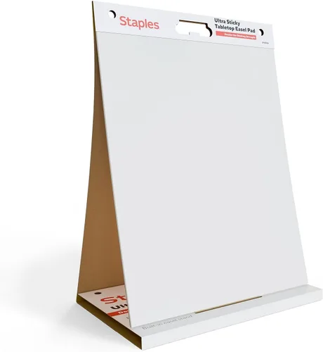 Vista 2 de STAPLES Ultra Sticky Tabletop Easel Pad, 20" x 23", 20 Sheets/Pad (ST62836)