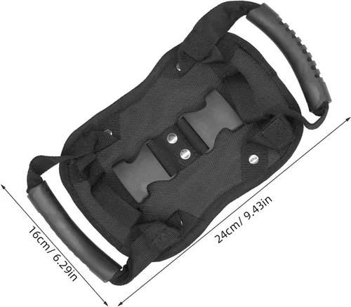Vista 2 de SUPVOX Cinturón de seguridad para pasajeros de motocicleta, mango ajustable para asiento trasero, correa de motocicleta para conducción segura