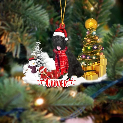 Vista 135 de NAZENTI Adorno personalizado de gato abisinio con árbol de pino, adorno de Navidad personalizado para perros amantes de las mascotas, colgante
