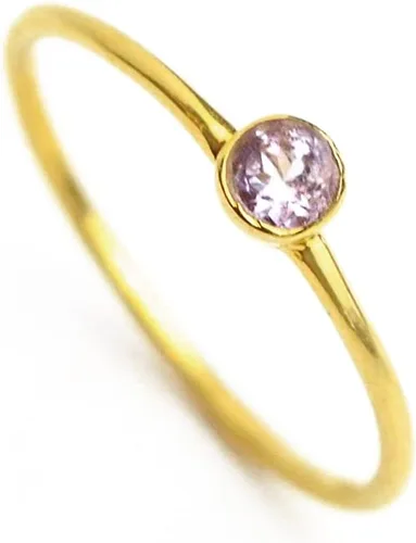 Vista 13 de Anillo pequeño de piedras preciosas apilable, banda de anillo delicada y delgada minimalista, anillo simple apilable de piedra natal