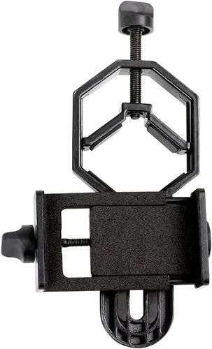 Vista 4 de Celestron - Adaptador de fotografía para telescopio y teléfono inteligente PowerSeeker 127EQ para telescopio y filtro lunar para telescopio