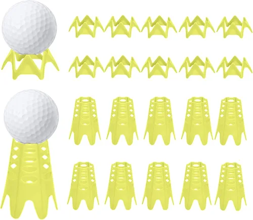 Vista 9 de Tees de golf de plástico, tees de simulador de golf para el hogar, tees de golf para exteriores e interiores, simulador de práctica y entrenamiento