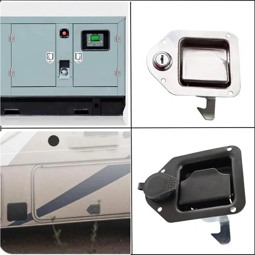 Vista 4 de 2 pestillos de mango de caja de herramientas RV – Cerradura de paleta de acero inoxidable para puerta de remolque, cámper, caja de herramientas