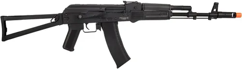 Vista 3 de Lancer Tactical AK-74M Series AEG Rifle de Airsoft de metal completo 400 FPS con esqueleto plegable Stock (ETU instalado) con cargador y batería