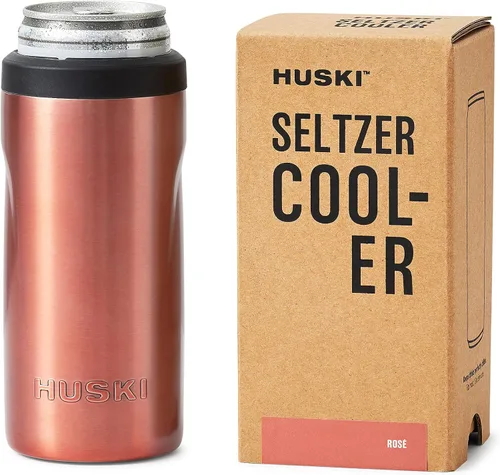 Vista 10 de Huski Seltzer - Enfriador Nuevo Soporte delgado de alta calidad de 12 onzas para latas delgadas de cerveza y soda Acero inoxidable 316