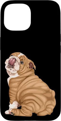 Vista 6 de Funny Puppy Art Illustration English Bulldog Owner Case para iPhone 17