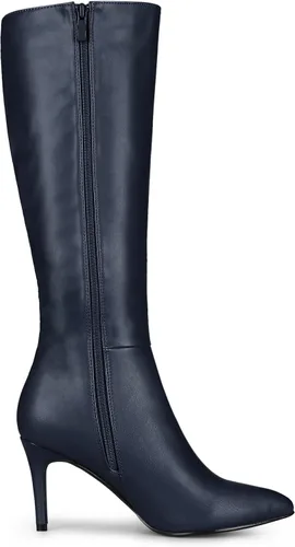 Vista 6 de Allegra K Botas altas hasta la rodilla con tacón de aguja y punta puntiaguda para mujer