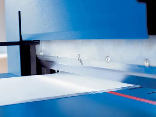Vista 2 de Dahle, cortadora de pilas de papel profesional, Azul, 1
