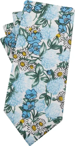 Vista 68 de Corbata de algodón floral para hombre, corbata delgada impresa de 2.56'' 01-Bean Pasta Rosa