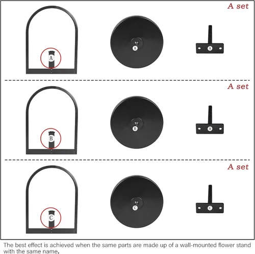 Vista 3 de Flenpptly Soporte para plantas de pared, maceta de pared para plantas de interior, estantes de ventana para múltiples plantas en interiores
