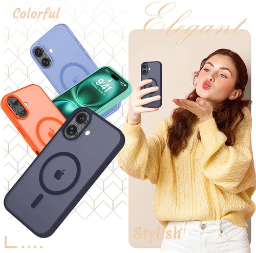 Vista 305 de Funda para Google Pixel 10 Pro XL, cubierta magnética mate, color negro Fit for MagSafe, Screen Protector included, Shockproof Military Grade