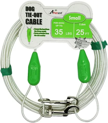 Vista 20 de Petest Cable de amarre reflectante de 15 pies para perros pequeños de hasta 35 libras