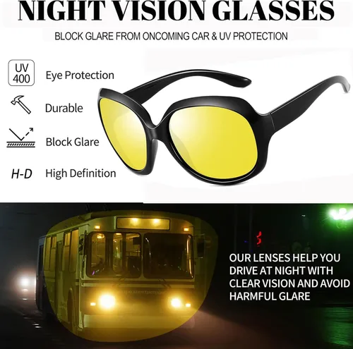 Vista 113 de Joopin Lentes de sol de gran tamaño para mujer, polarizados, grandes, para conducción, protección UV, grandes sombras