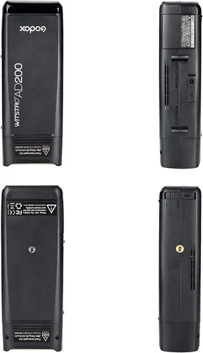 Vista 7 de Godox AD200 200Ws 2.4G TTL Flash estroboscópico 1/8000 HSS monoluz inalámbrica con batería de litio de 2900 mAh y bombilla sin pantalla/cabezal