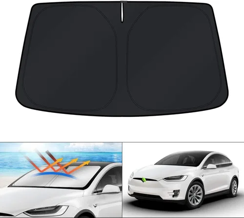 Vista 10 de KUST Parasol para parabrisas para BMW X1 F48 2016, 2017, 2018, 2019, 2020, 2021, 2022, accesorios de ajuste personalizado, parasol plegable