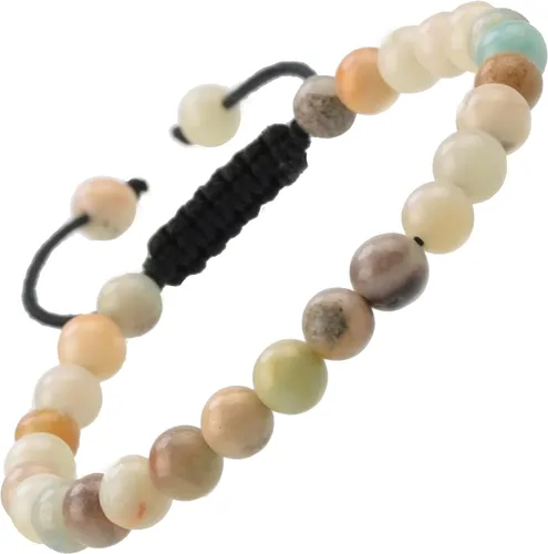 Vista 44 de MASSIVE BEADS - Pulseras ajustables unisex de cuentas de cristal de piedras preciosas con poder curativo natural, de macramé Piedras de 7 chakras