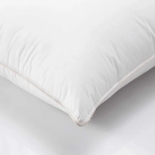 Vista 3 de Almohada de plumón de ganso de 500 hilos, algodón egipcio, firmeza media, tamaño King, juego de 2