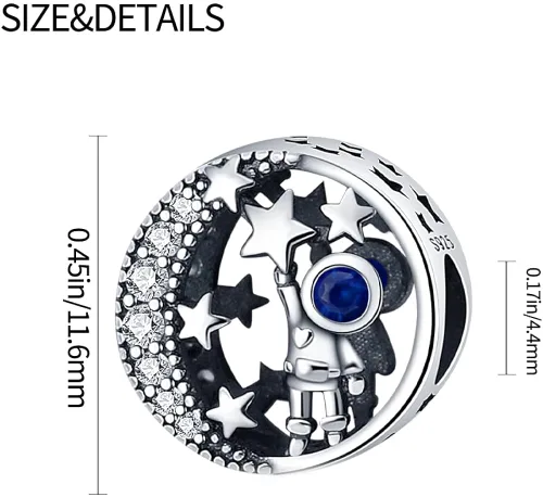 Vista 3 de TINSLO Charms Beads fits for Charms Bracelets for Woman Girl Jewelry Beads Gifts for Women Bracelet&Necklac
