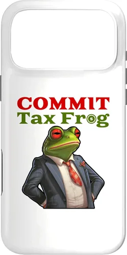 Vista 22 de Funda para iPhone 16 Commit Tax Frog Funny Fraud Meme Case