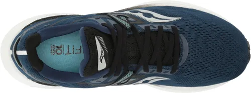 Vista 5 de Saucony Tenis de correr Triumph 20 para hombre, NegroBlanco