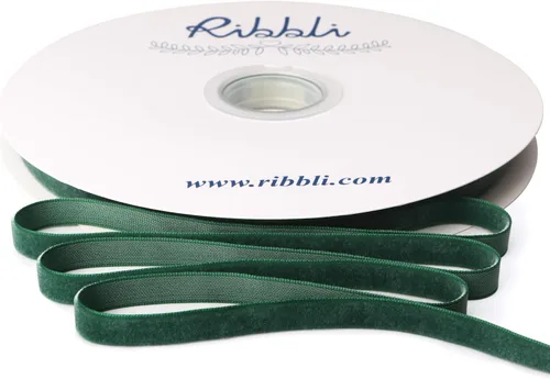 Vista 7 de Ribbli - Cinta de terciopelo negro de 1 pulgada, carrete continuo de 25 yardas, cinta de Navidad negra para envoltorios de regalos, manualidades