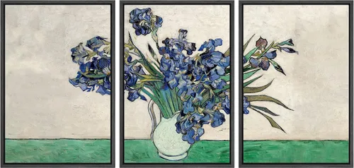 Vista 16 de wall26 Lienzo enmarcado para pared, juego de arte con flores de almendra de Vincent Van Gogh, naturaleza, ilustraciones de área silvestre, bellas