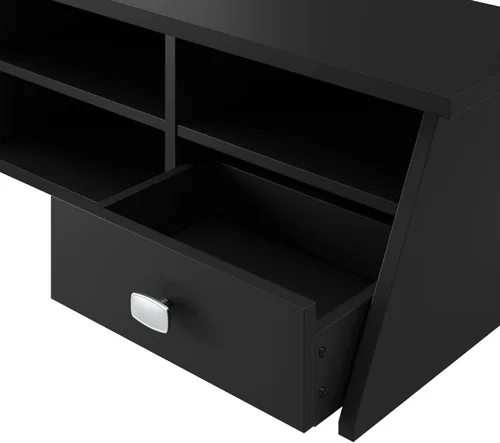 Vista 5 de Bush Furniture Broadview - Organizador de escritorio en negro clásico Almacenamiento para el espacio de trabajo de oficina en casa