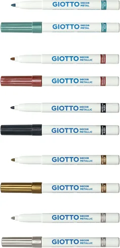 Vista 4 de ESTUCHE 5 ROTULADORES Giotto DECOR METAL SURTIDOS