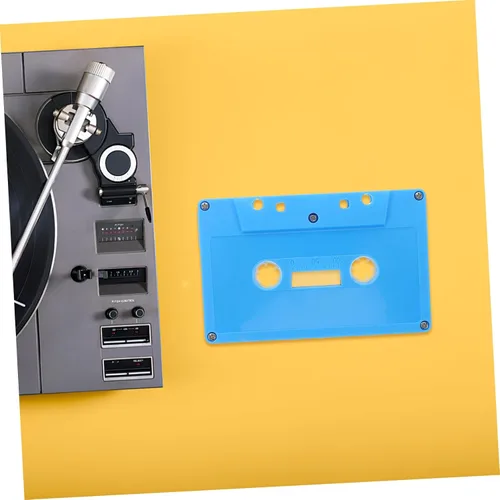 Vista 6 de 2pcs Retro Cinta Cassette Vintage Decoración Cinta En Blanco Casetes De Audio Cielo Azul De Plástico