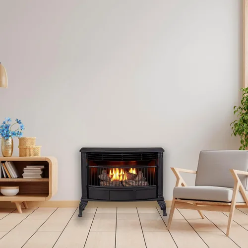 Vista 2 de ProCom QNSD250RT estufa de doble combustible sin ventilación, estufa independiente y calefactor de interior, uso con gas natural o propano líquido