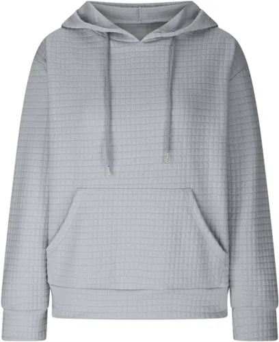 Vista 4 de SHAOBGE Sudaderas con capucha de gran tamaño para mujer, sudaderas con capucha para entrenamiento, suéteres casuales y cómodos trajes de moda