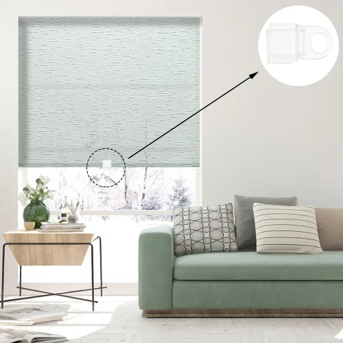 Vista 4 de Paquete de 10 agarres enrollables en forma de U para colgar cortinas con anillo, clips de cortina para ventanas inalámbricas para el hogar, clips